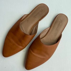 Madewell leather mule slides brown women 8